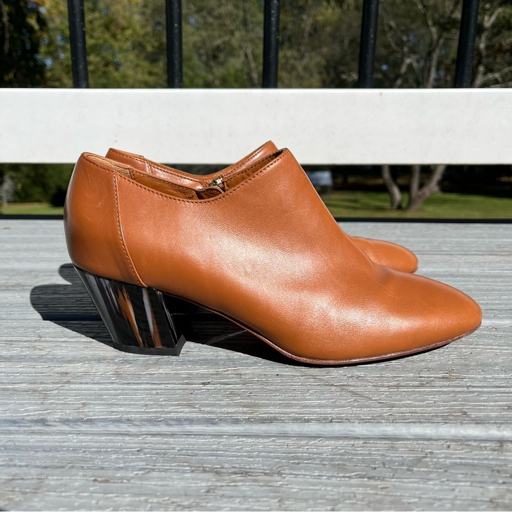 Aquatalia Fawna Leather Ankle Bootie